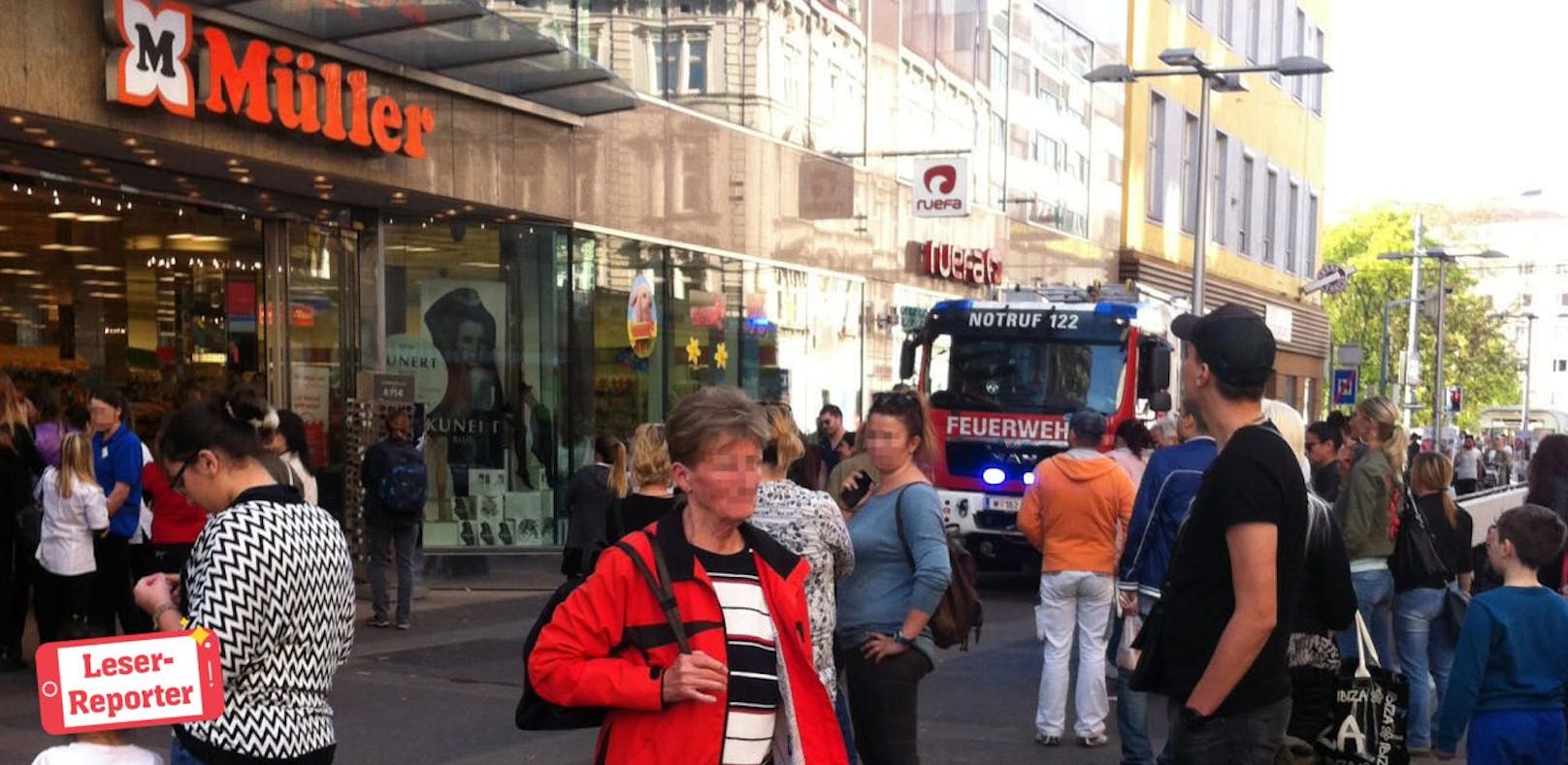 Müller-Filiale auf der Favoritenstraße evakuiert