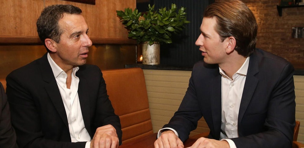 Neue Polit-Partner? Kern und Kurz.