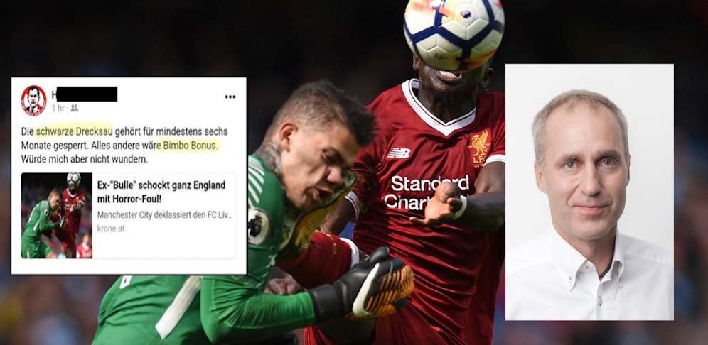 Nationalratsabgeordneter Dieter Brosz (re.) zeigt den FPÖ-Funktionär aus Trumau wegen diesem Facebook-Posting (li.) an.