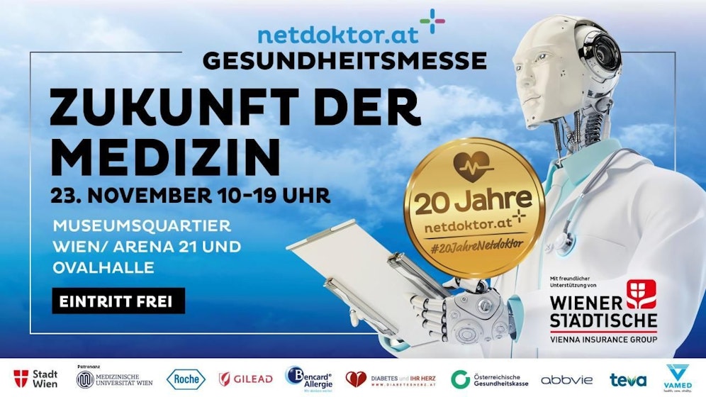 Die große Gesundheitsmesse zu 20 Jahren netdoktor.at  der Eintritt ist frei!