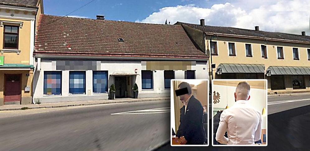 Die zwei Angeklagten überfielen Wettlokal.