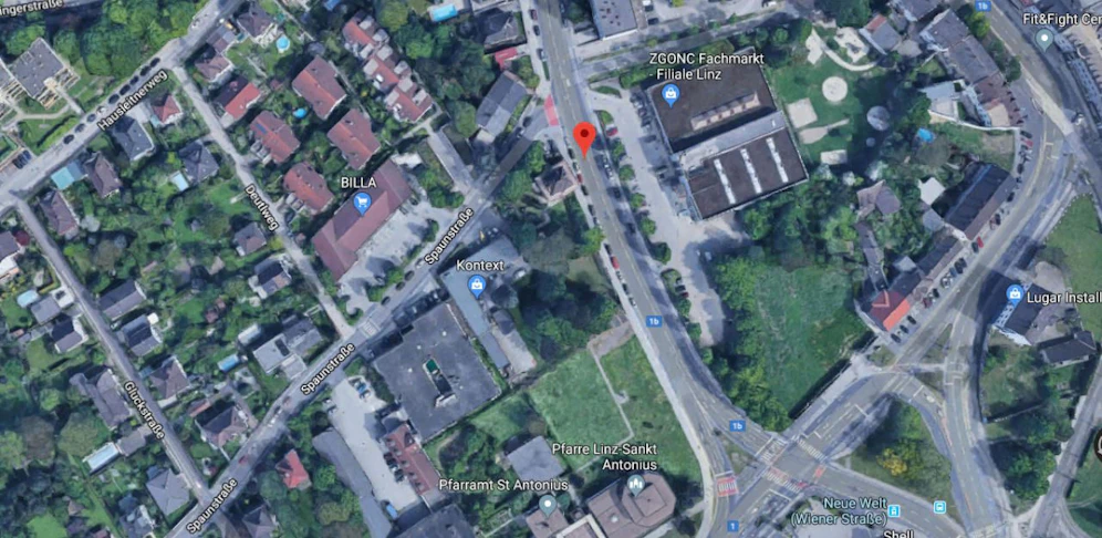 In der Kremplstraße wurde der Mann verhaftet.