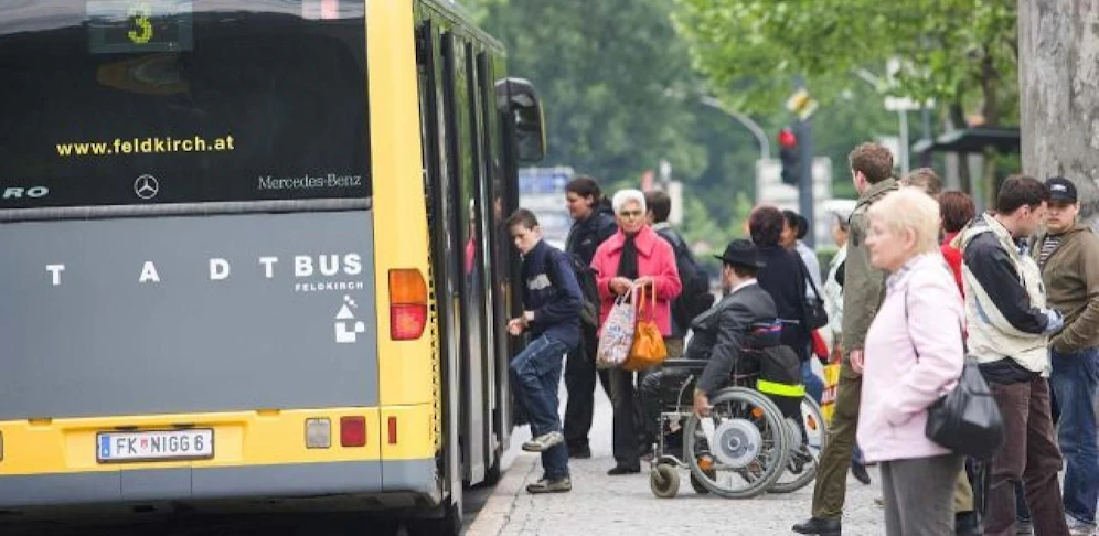 Symbolbild: Ein Stadtbus in Feldkirch. Quelle: Stadt Feldkirch