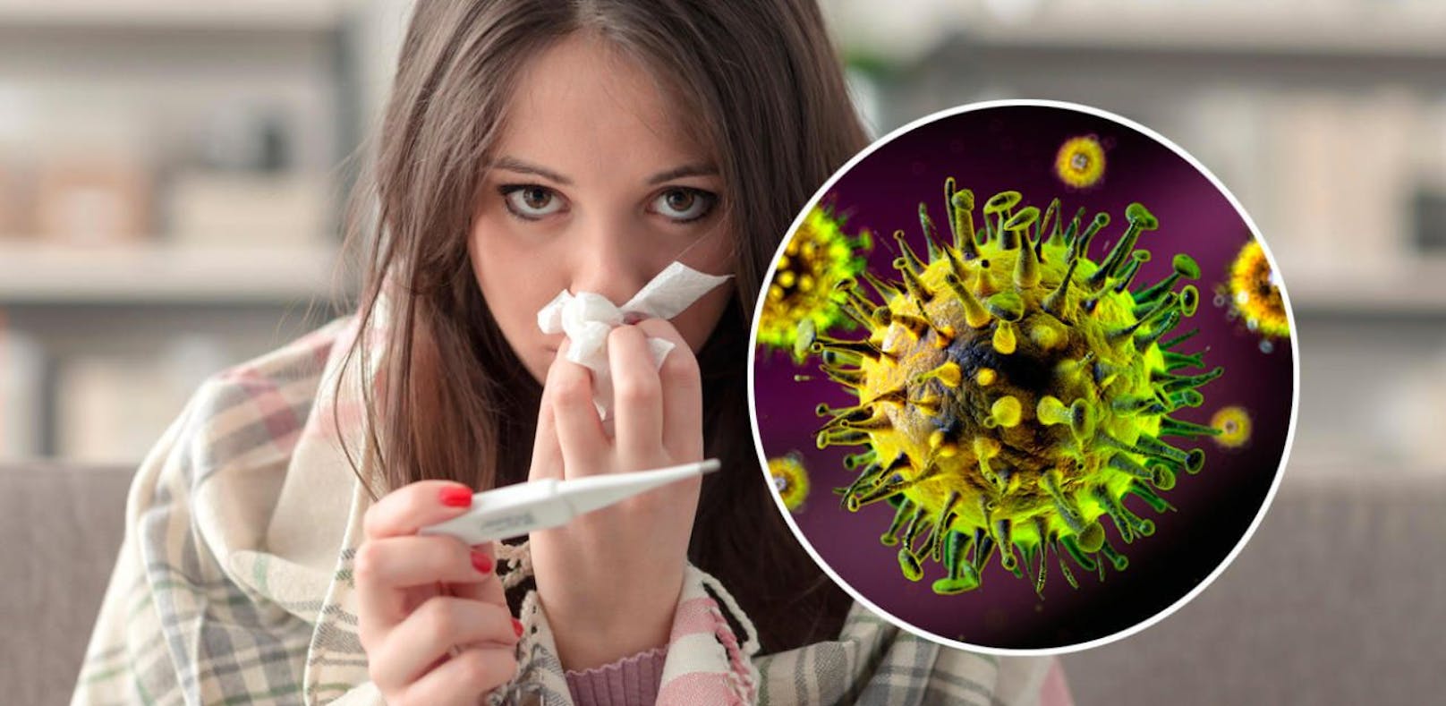 Erkältungen und Fälle von echter Grippe nehmen derzeit stark zu.