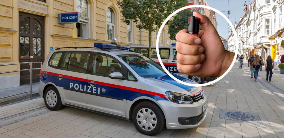 Nur durch Einsatz eines Pfeffersprays konnte der aggressive Mann gestoppt werden.