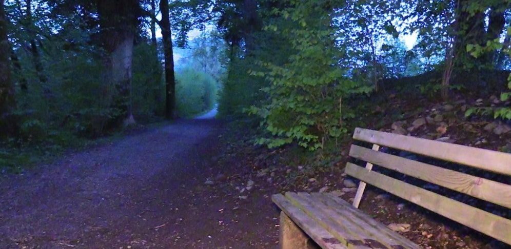 Der Fundort des schwerverletzten Mannes in Dornbirn.