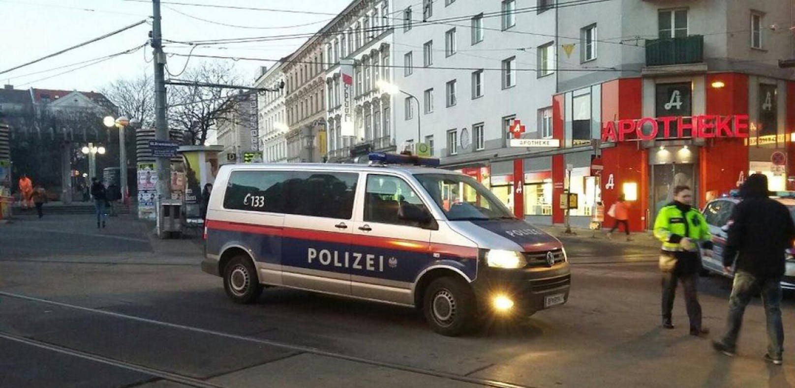 Polizeieinsatz in Wien-Währing. 
