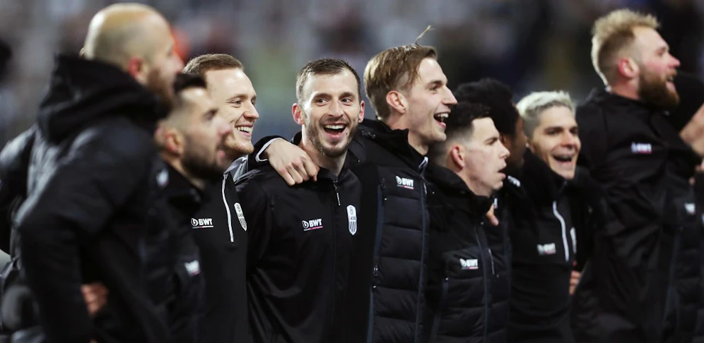 Der LASK jubelt über den Aufstieg ins Achtelfinale