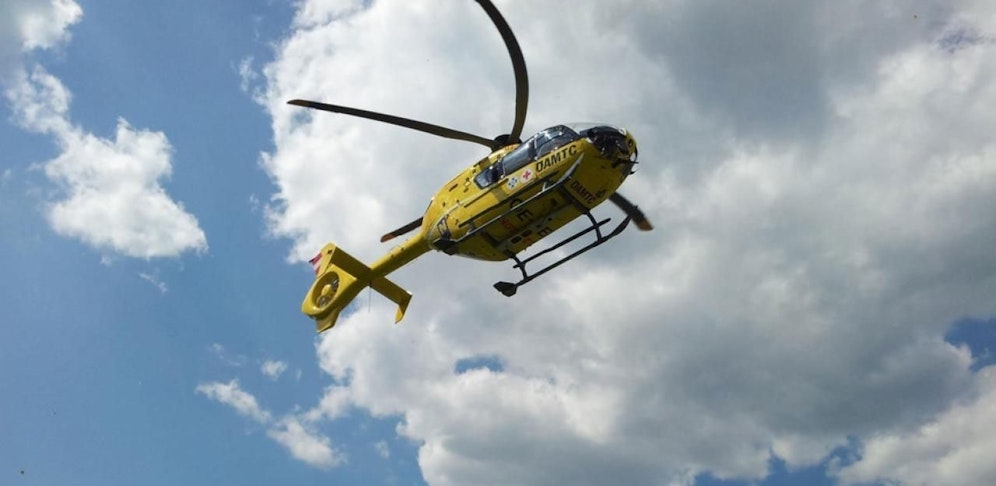 Per Helikopter wurde der Mann ins Tal gebracht.