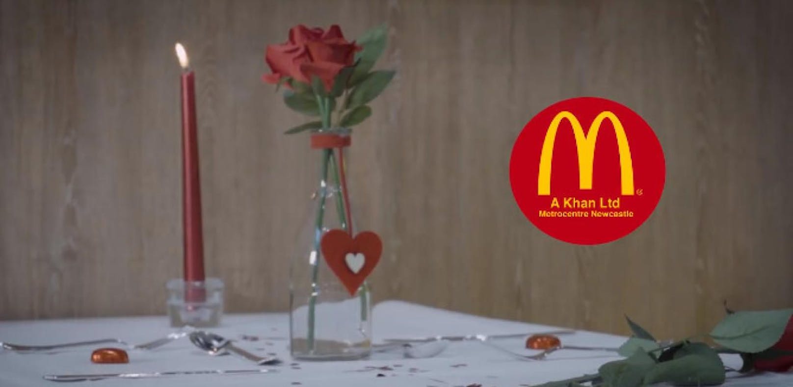 Wollten Sie auch schon immer mal bei McDonald's den Valentinstag feiern?