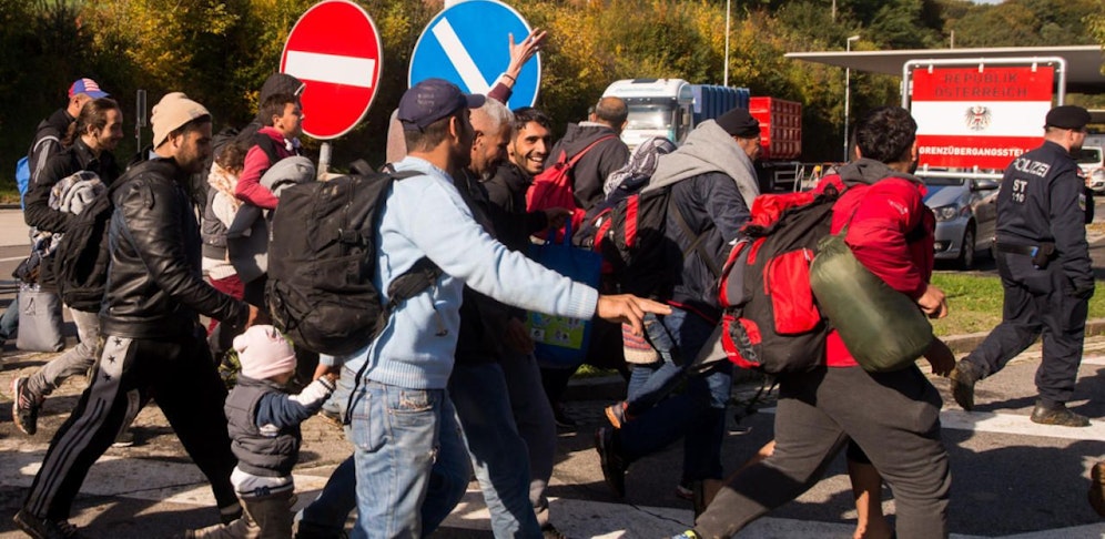 Flüchtlingsstrom in Spielfeld