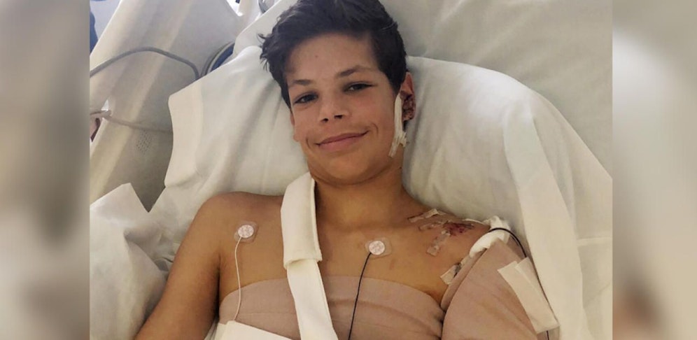 Keane (13) wurde von einem Hai angegriffen. 