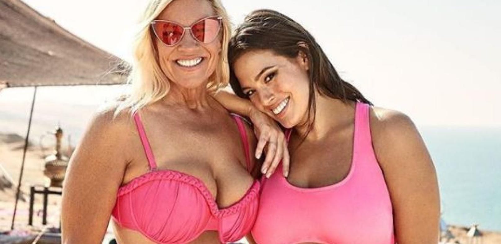 Ashley Graham zeigt sich mit ihrer Mama im Bikini
