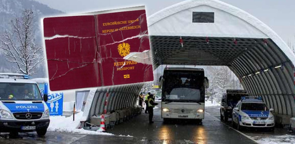 Diesen gefälschten österreichischen Pass zerriss ein 16-jähriger Somalier bei der Kontrolle