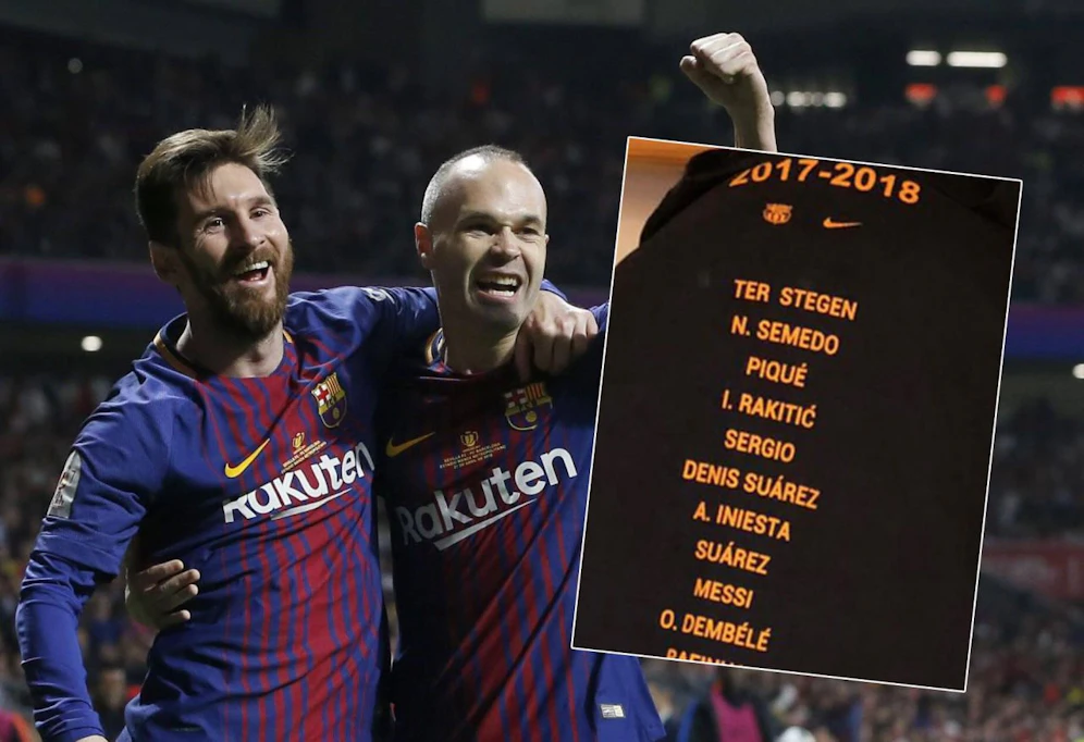 Messi und Iniesta schafften es auf das Meister-Shirt. Im Gegensatz zu drei Kollegen.