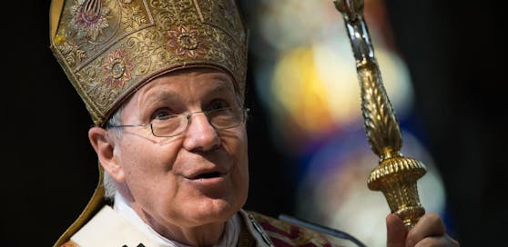 Kardinal Christoph Schönborn während dem Pfingsthochamt 2019 im Wiener Stephansdom.