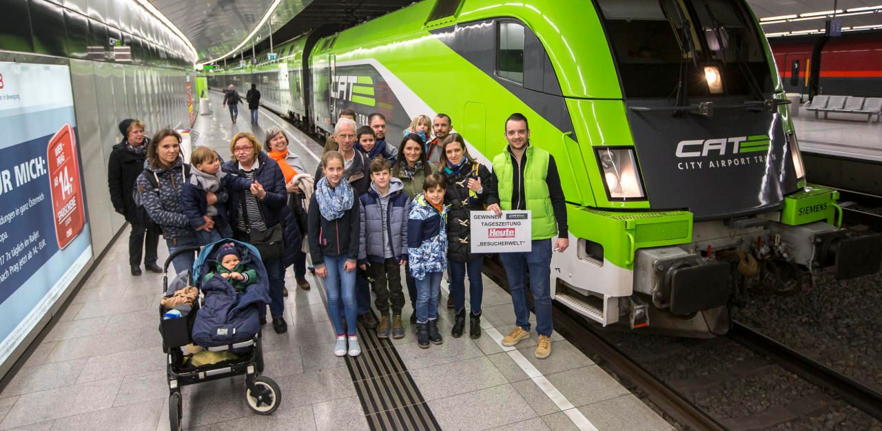 Heute.at - Werde Lokführer des City Airport Train!