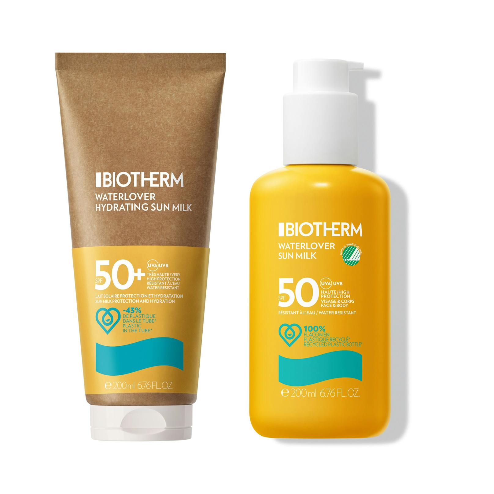 Die "Waterlover Sun Milk" von Biotherm (32 Euro) ist gut für die Haut, die Meere und Gewässer - und zudem auch noch <strong>wasserfest</strong>.