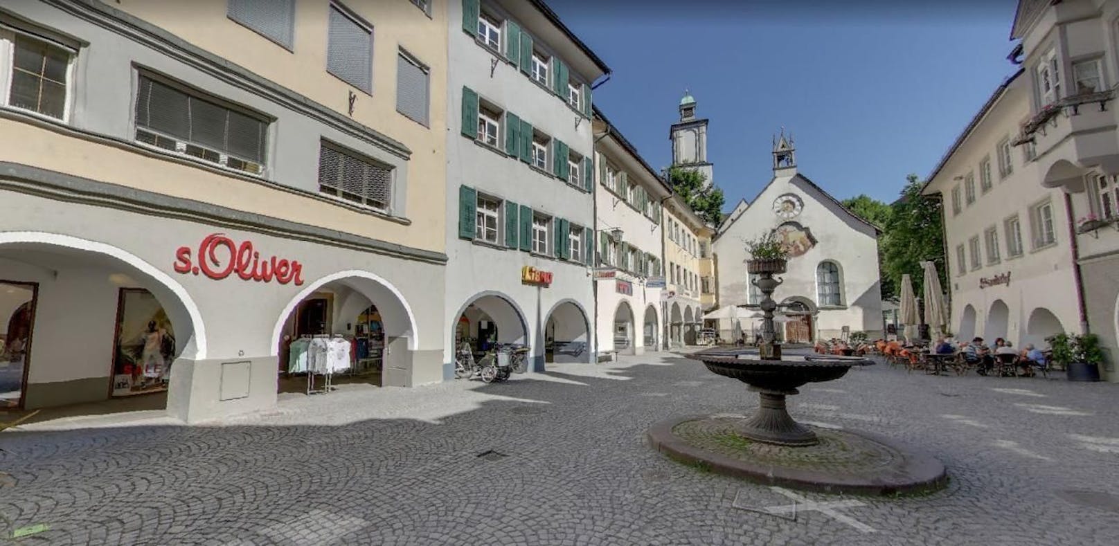 In der Innenstadt von Feldkirch kam es zur Attacke.