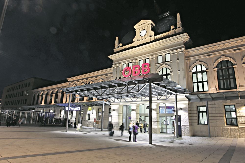 Der Bahnhof in St. Pölten