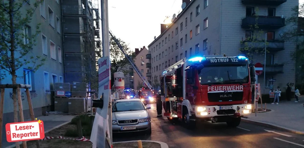 Feuerwehr-Einsatz im 14. Wiener Bezirk (LR Johannes K.)
