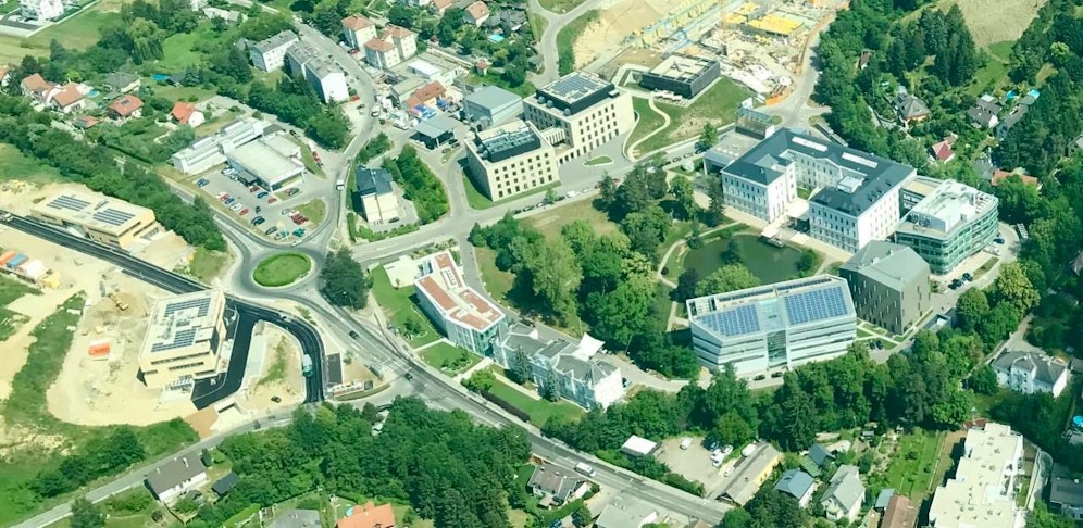 Das Gelände des IST Austria in Maria Gugging.