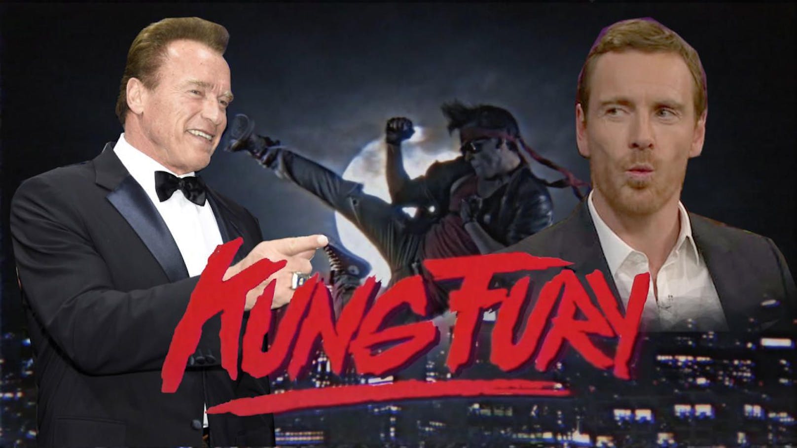 Kung Fury mit Arnold Schwarzenegger und Michael Fassbender 