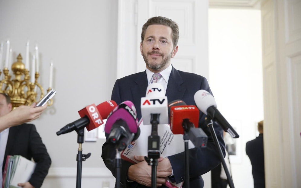 Wirtschaftsminister Harald Mahrer (VP), Ministerrat am Dienstag, den 30. Mai