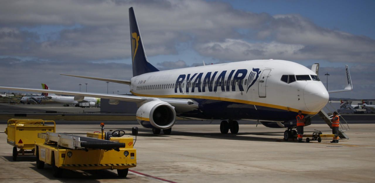 Eine Maschine der Ryanair.