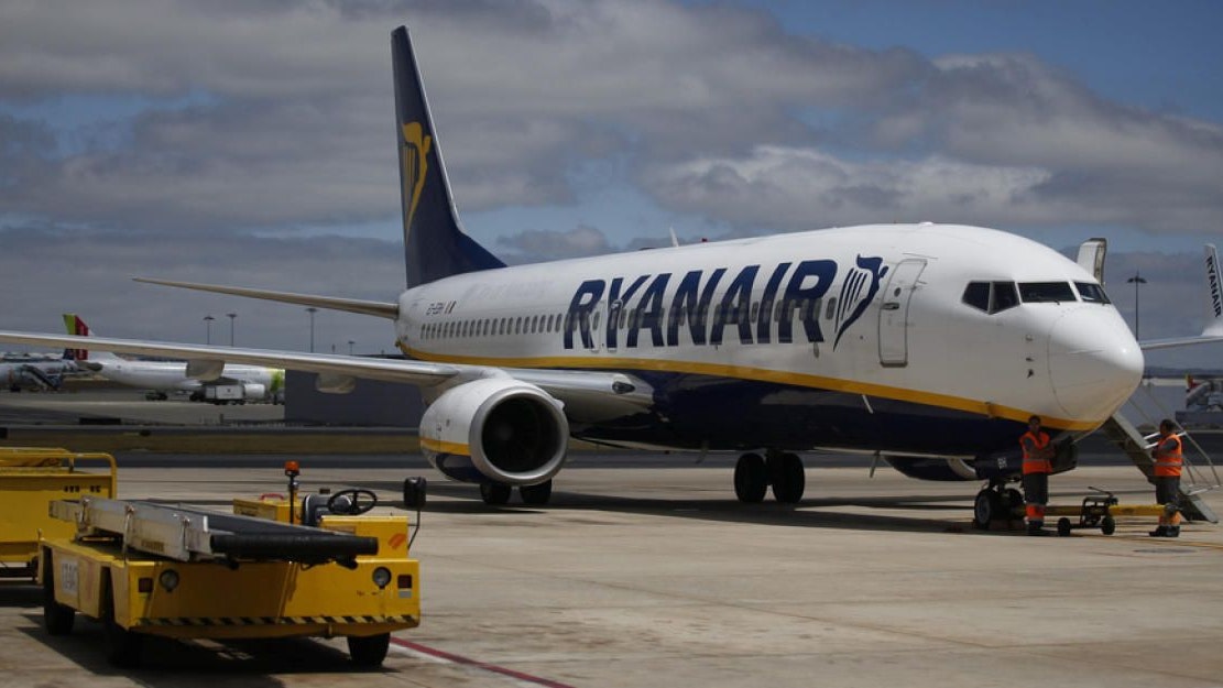Eine Maschine der Ryanair.