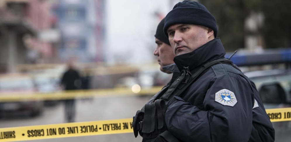 Polizisten in Pristina, Kosovo. Archivbild