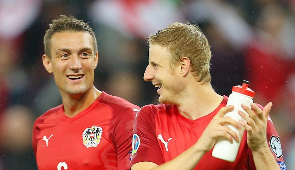 Stefan Ilsanker (l.) mit Martin Hinteregger