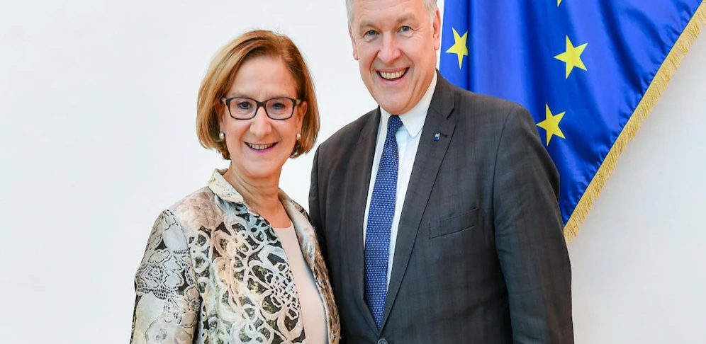 Landeschefin Johanna Mikl.Leitner mit Landesrat Martin Eichtinger.