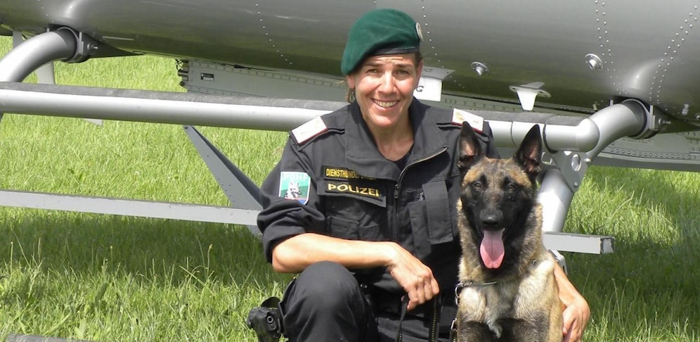 Polizeihund DiNozzo schnappte zwei von drei Verdächtigen. 