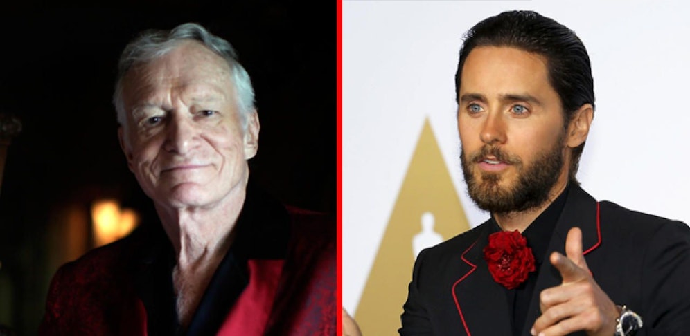 Jared Leto (re.) soll Hugh Hefner verkörpern.