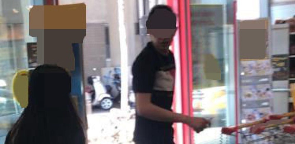 Ohne Maske im Supermarkt, Strafe dafür gab es keine.