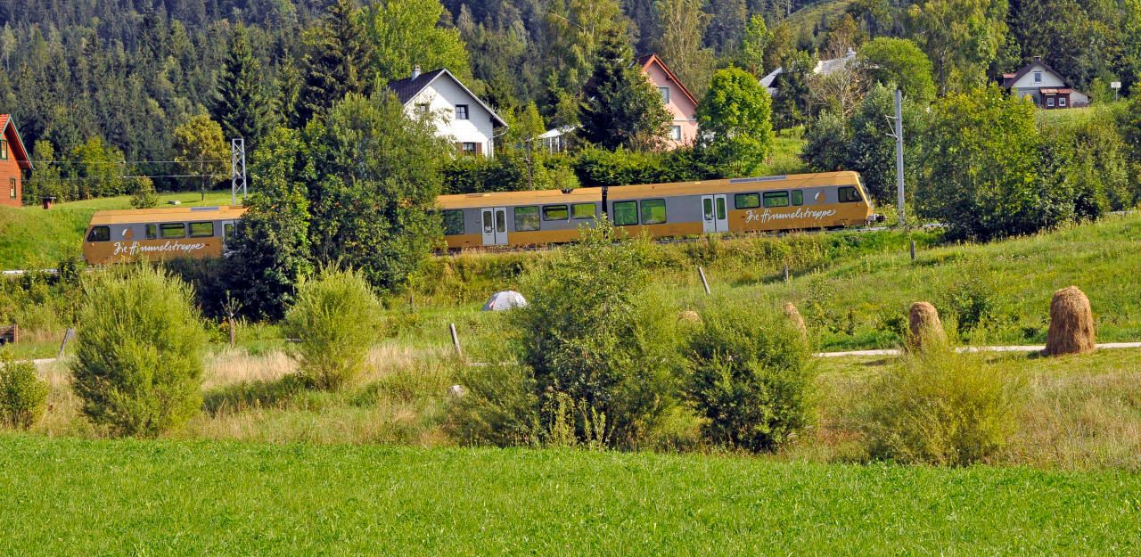 Die Mariazellerbahn im Naturpark Ötscher-Tormäuer.
