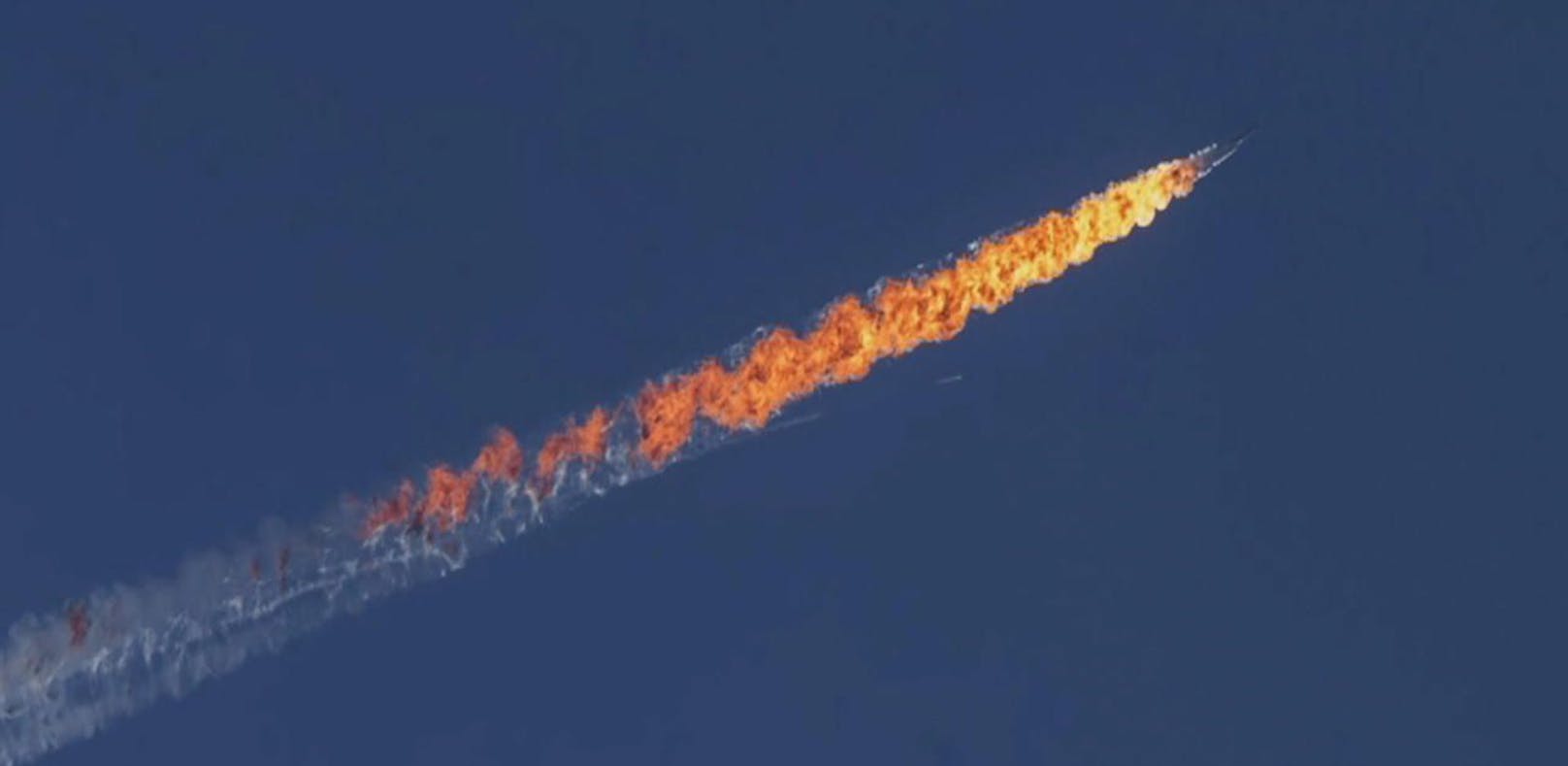 Am 24. November 2015 wurde ein russischer Kampfjet des Typs Sukhoi Su-24 vom türkischen Militär im türkisch-syrischen Grenzgebiet abgeschossen. Archivbild