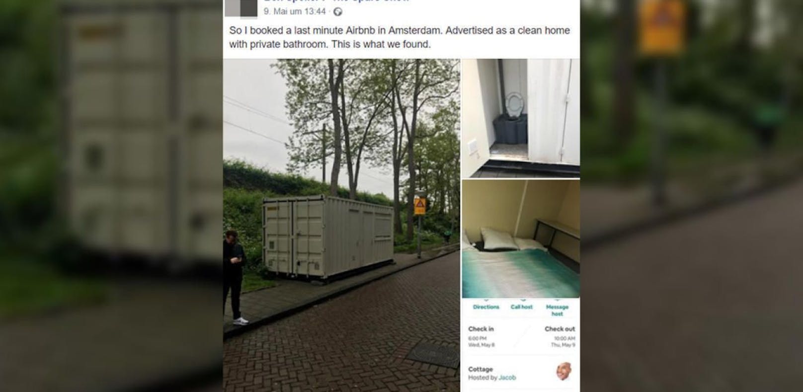 AirBnB-Betrug: Container in Amsterdam