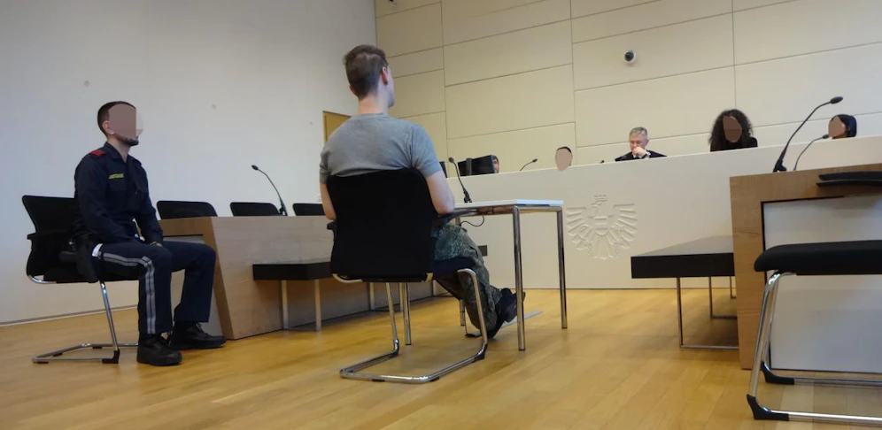 Der 29-Jährige vor Gericht.