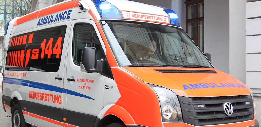 In der Wiener Innenstadt kam ein Biker zu Sturz.