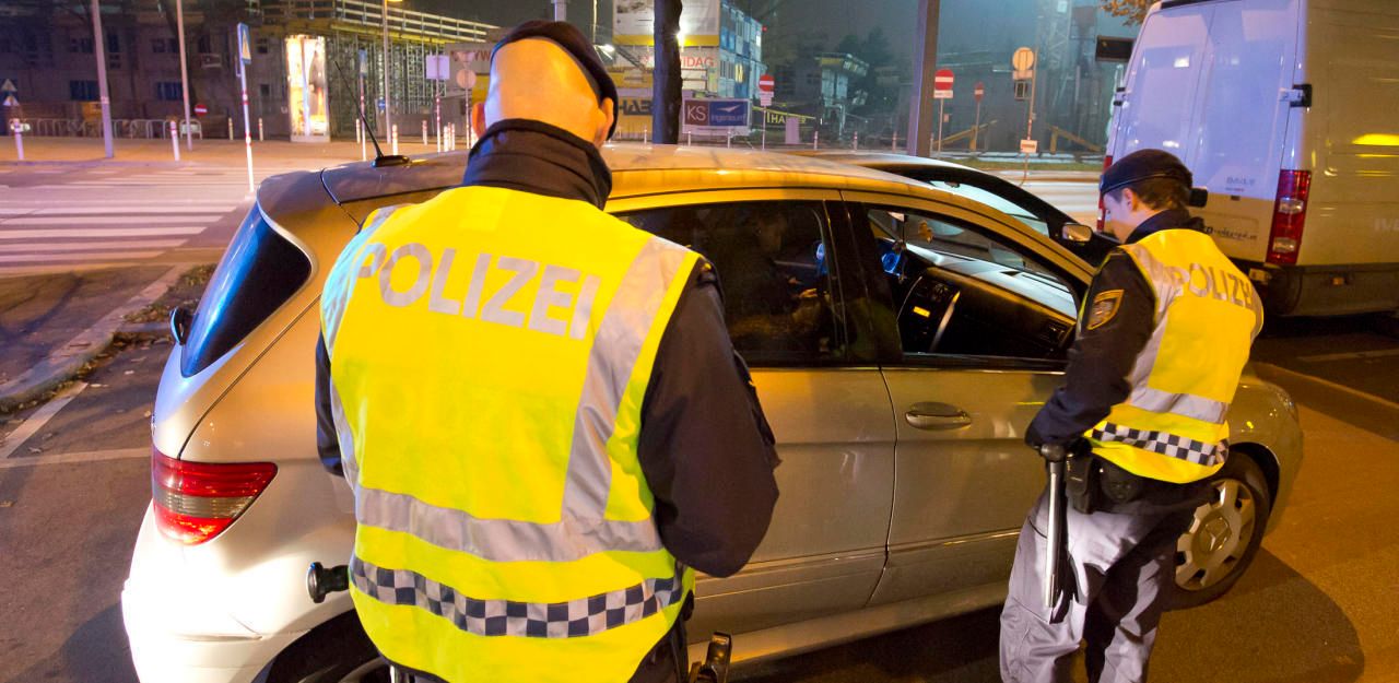 Verkehrskontrolle der Polizei