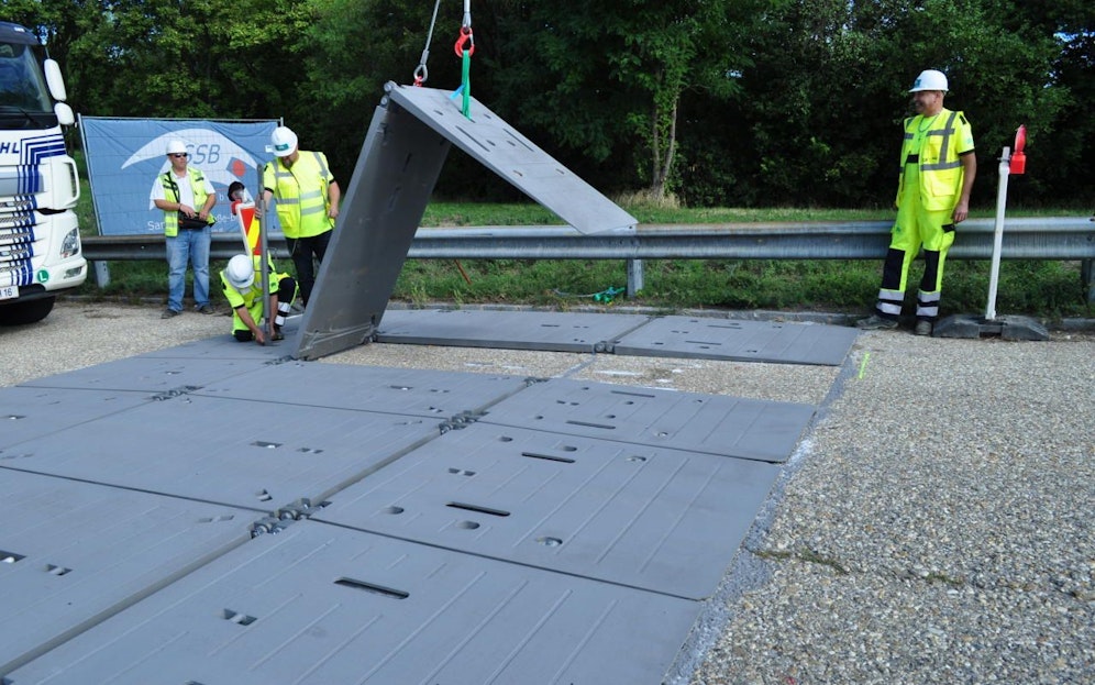 Dank des Mini-Fly-Over kann tagsüber der Verkehr auf der Praterbrücke trotz Baustelle fließen. 