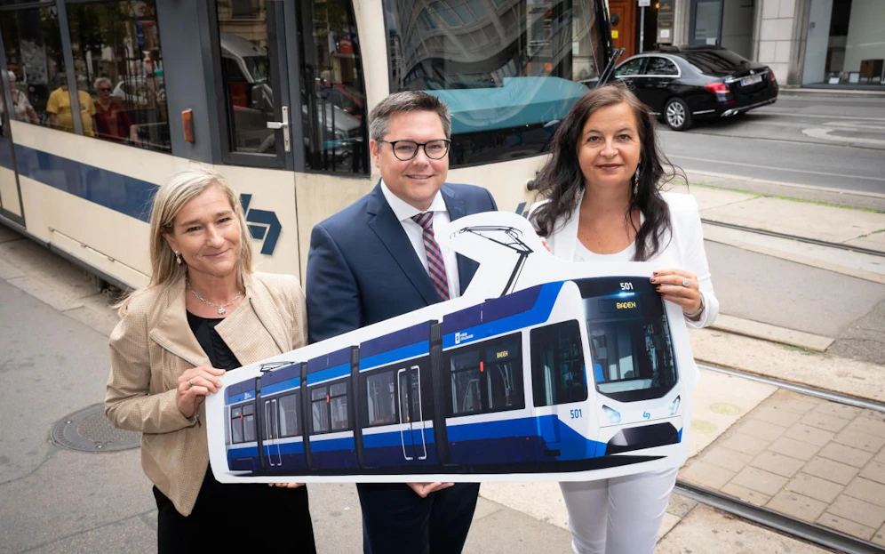 Ab 2021: Neues Design für Badner Bahn mit W-Lan und Klimatisierung