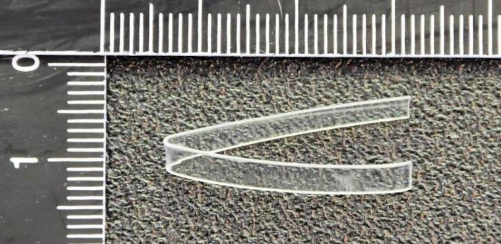 Mit einem solchen Kunststoffstreifen werden die späteren Tatorte ausgespäht.