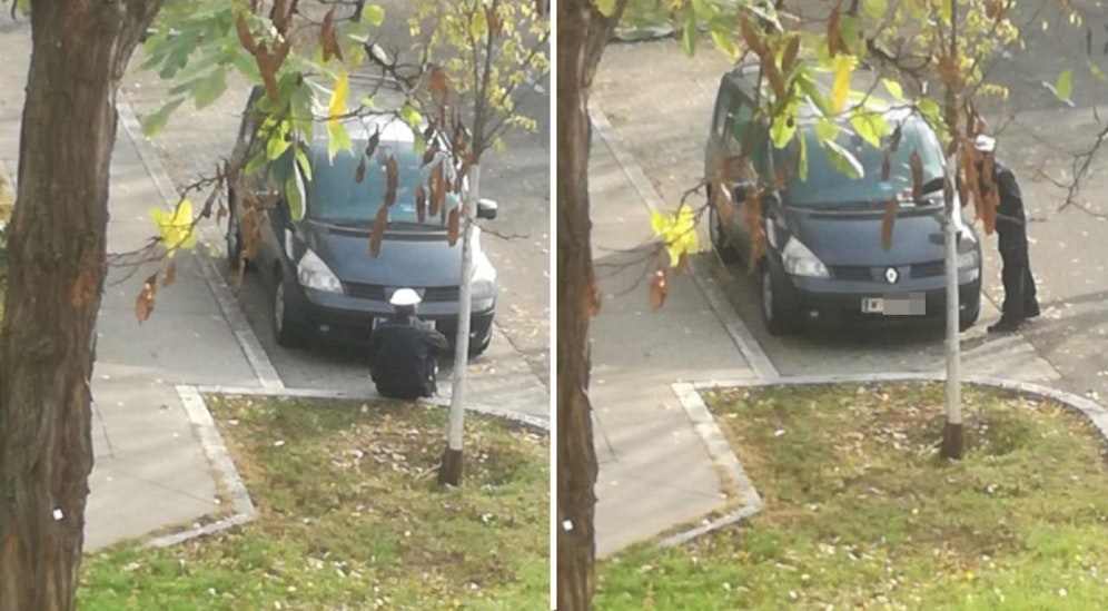 Der Parksheriff soll gewartet haben, bis der Parkschein abläuft.