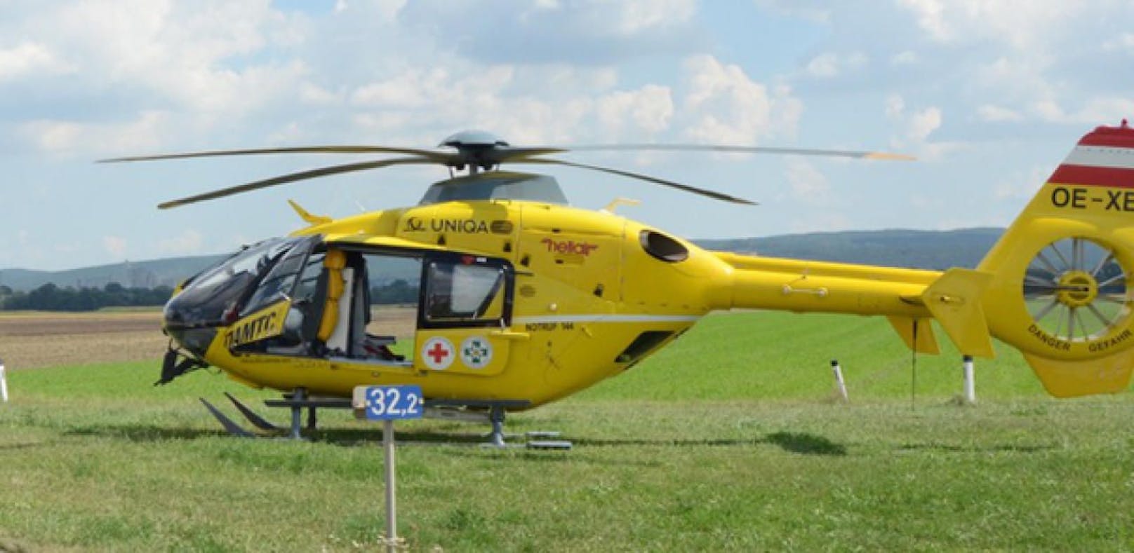 Symbolfoto eines Christophorus-Hubschraubers.