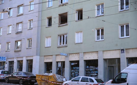 In diesem Wohnhaus in der Döblinger Hauptstraße kam es am 5. Dezember zu der gewaltigen Gasexplosion.