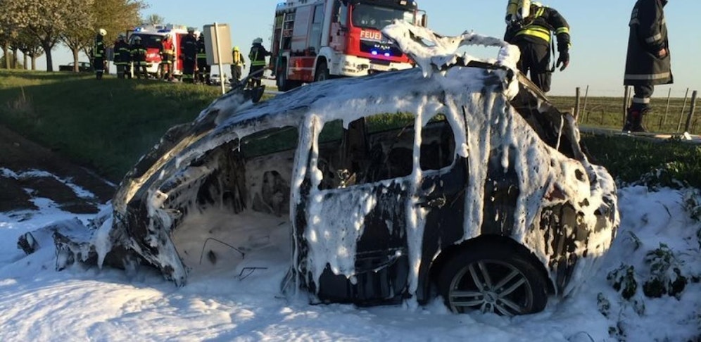 Die Feuerwehr löschte den Brand.