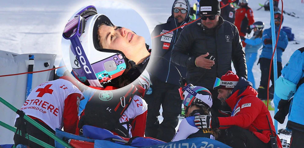 Erst bezwang sie Vlhova, dann verletzte sich Danioth schwer beim Parallel-RTL von Sestriere.  